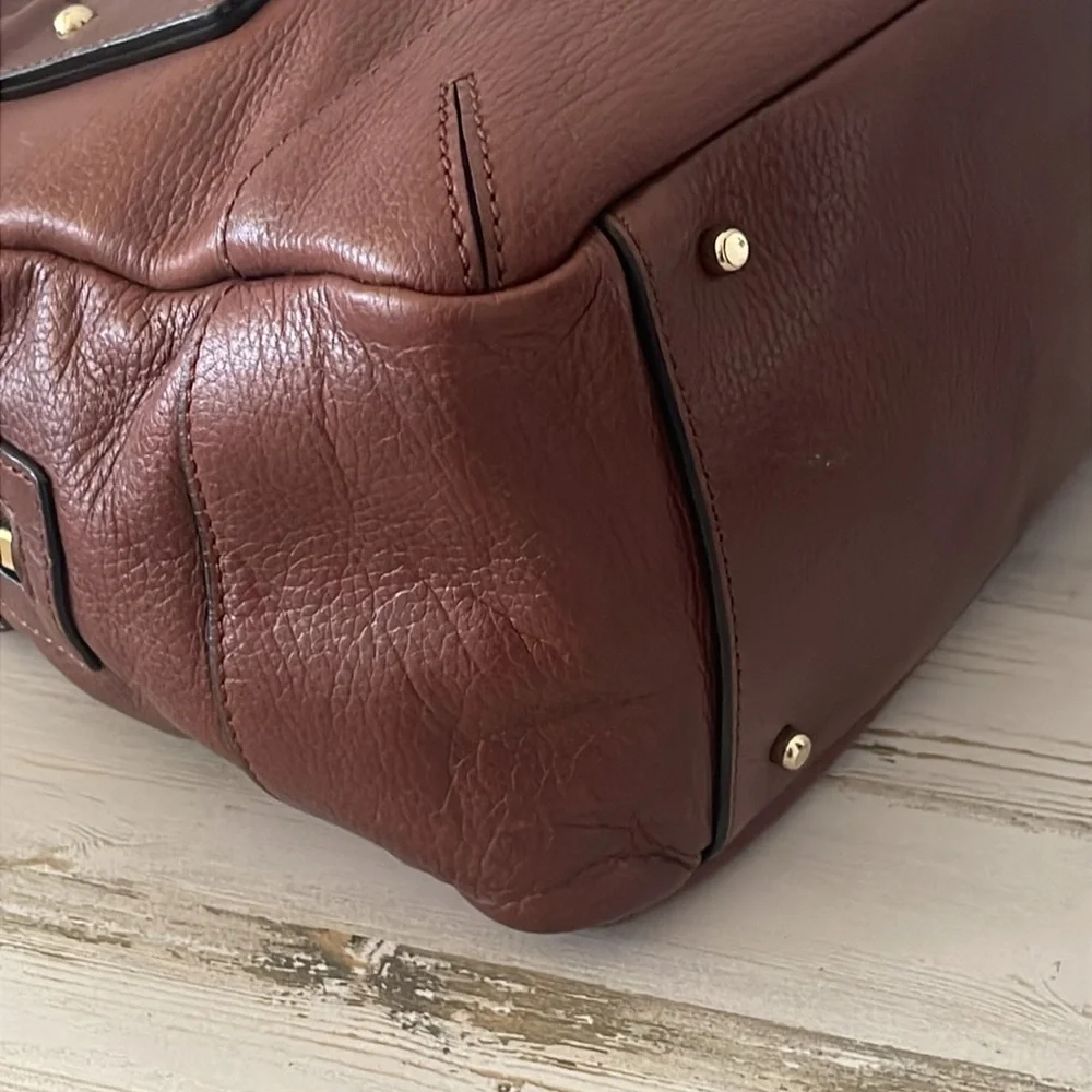 Vintage Kate Spade All Leather Brown Handbag.